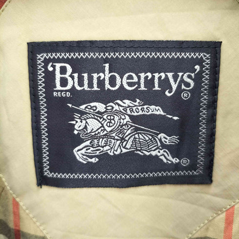 バーバリーズ BURBERRYS 80-90S ホース刺繍 裏地ノバチェック ジップアップ ブルゾン メンズ