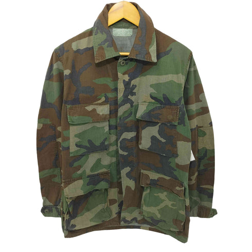 ウッドランドカモ BDU ミリタリーシャツジャケット メンズ