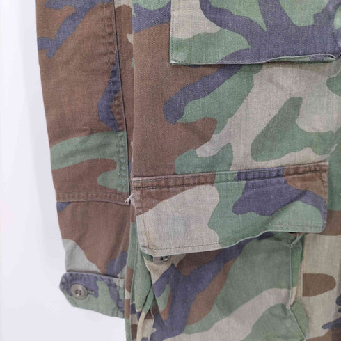ウッドランドカモ BDU ミリタリーシャツジャケット メンズ