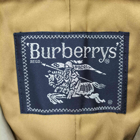 バーバリーズ BURBERRYS 80-90S ウール ノバチェック ライナー付 比翼 ステンカラー コート メンズ