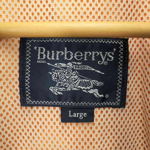 バーバリーズ BURBERRYS 80-90S 袖口ホース刺繍 裏地メッシュ パッカブル ナイロン ジャケット メンズ import:L