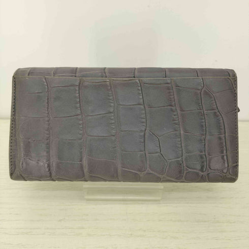 ジョルジオアルマーニ Giorgio Armani クロコ型押し 長財布 ロングウォレット メンズ