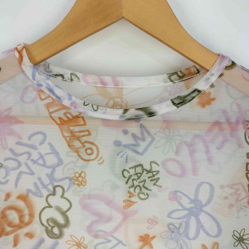 チャオパニックティピー CIAOPANIC TYPY HELLO.SANFRANCISCO ハローサンフランシスコ ハンドペイントプリントシアーTEE レディース ONE SIZE