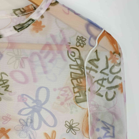 チャオパニックティピー CIAOPANIC TYPY HELLO.SANFRANCISCO ハローサンフランシスコ ハンドペイントプリントシアーTEE レディース ONE SIZE