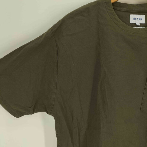 ビームス BEAMS JAPANESE FABRIC ショルダー サイド ジップ ポケット S/S カットソー メンズ JPN:L