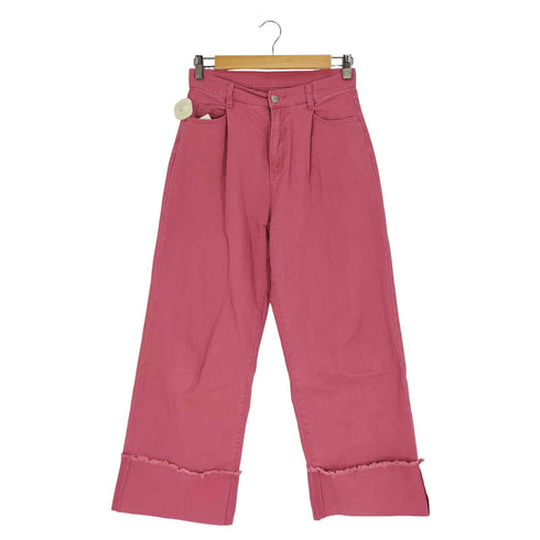 フォルクシー forksy. ワイドストレートターンバックデニムパンツ レディース JPN:M