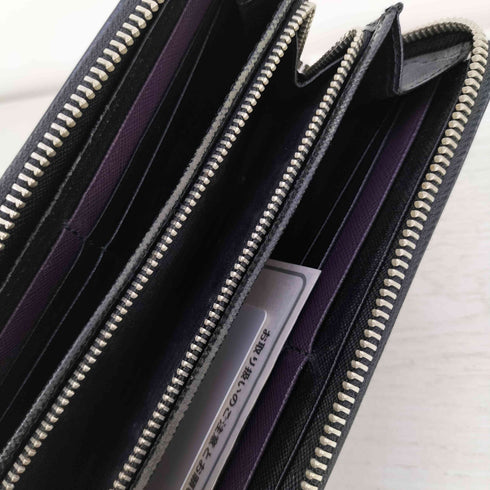 ポールスミス Paul Smith ポールドローイング クラウン フラッグ 型押し ラウンドジップ 長財布 メンズ