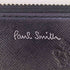 ポールスミス Paul Smith ポールドローイング クラウン フラッグ 型押し ラウンドジップ 長財布 メンズ