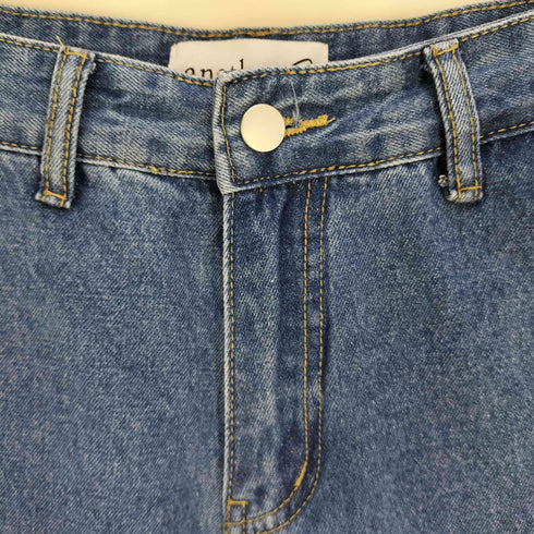 ANOTHER S サイドスナップカーブデニムパンツ レディース JPN:M