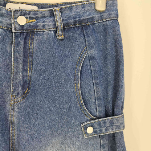 ANOTHER S サイドスナップカーブデニムパンツ レディース JPN:M