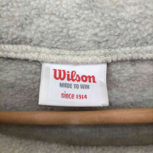 ウィルソン Wilson POLARTEC ロゴパッチ ハイネック フリースプルオーバー メンズ