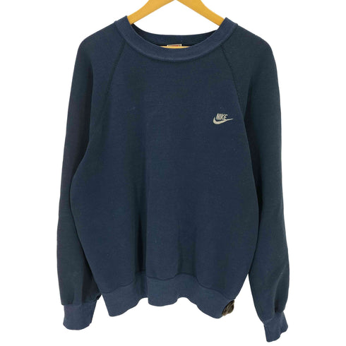 ナイキ NIKE USA製 銀タグロゴ刺繍スウェットプルオーバー メンズ import:L