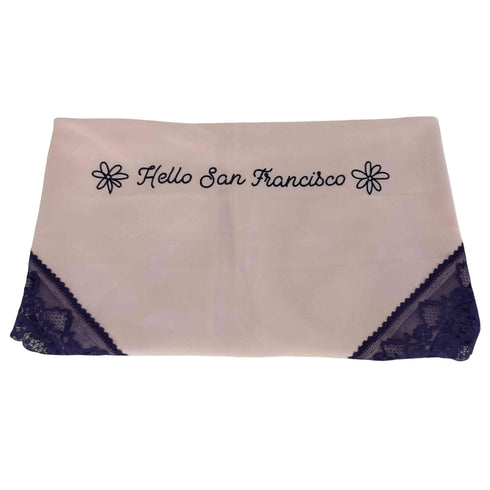 チャオパニック Ciaopanic HELLO.SANFRANCISCO ハローサンフランシスコ 刺繍 レース スカーフ レディース ONE SIZE