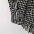 ザラ ZARA 千鳥格子 フリンジ シャツジャケット レディース import:M