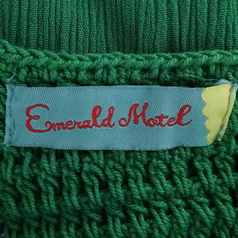 エメラルドモーテル EMERALD MOTEL クロシェ切り替え ティアード キャミソールワンピース レディース