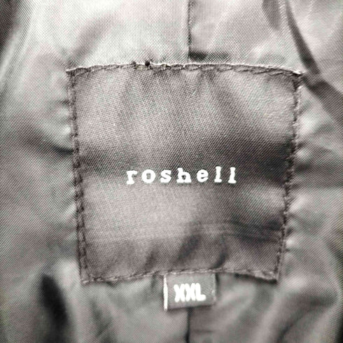 ロシェル roshell レザー シングルライダースジャケット メンズ XXL
