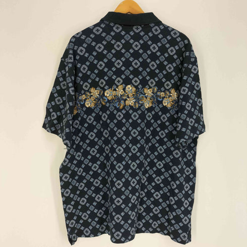 チャップスラルフローレン CHAPS RALPH LAUREN 90S 花柄 ショートスリーブ ポロシャツ メンズ import:XL