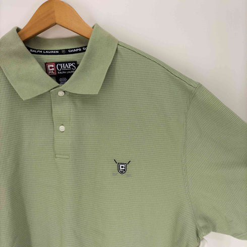 チャップスラルフローレン CHAPS RALPH LAUREN 90S ロゴ刺繍 ショートスリーブ ポロシャツ メンズ XXL