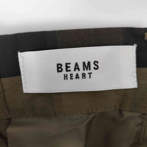 ビームスハート BEAMS HEART チェック柄 タックフレアスカート レディース ONE SIZE