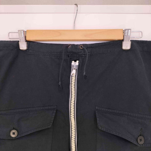 フランス軍 ririジップ 後染め スノーカモパンツ オーバーパンツ メンズ