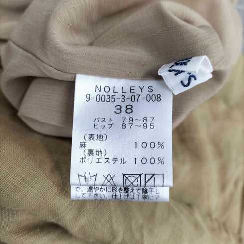 ノーリーズ NOLLEY’S リネン リボン付きワンピース レディース JPN:38