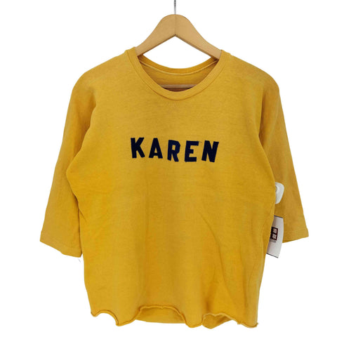 Vitage KAREN ナンバリング 裾カットオフ スウェットTシャツ レディース