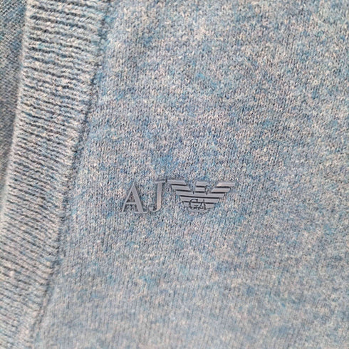 アルマーニジーンズ ARMANI JEANS コットンウール カーディガン メンズ XS