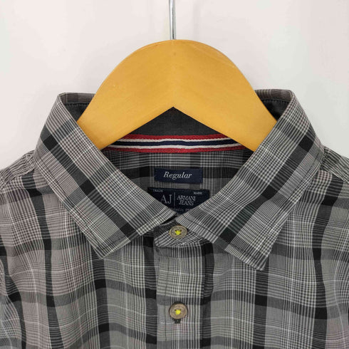 アルマーニジーンズ ARMANI JEANS グレンチェック長袖シャツ メンズ XS