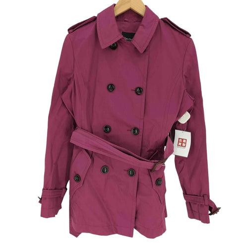 マックスマーラウィーケンドライン Max Mara WEEKEND LINE レザー コットン ウエストベルト トレンチ コート レディース JPN:40