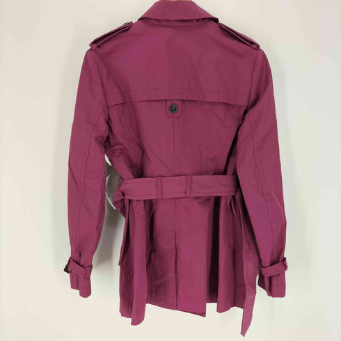 マックスマーラウィーケンドライン Max Mara WEEKEND LINE レザー コットン ウエストベルト トレンチ コート レディース JPN:40
