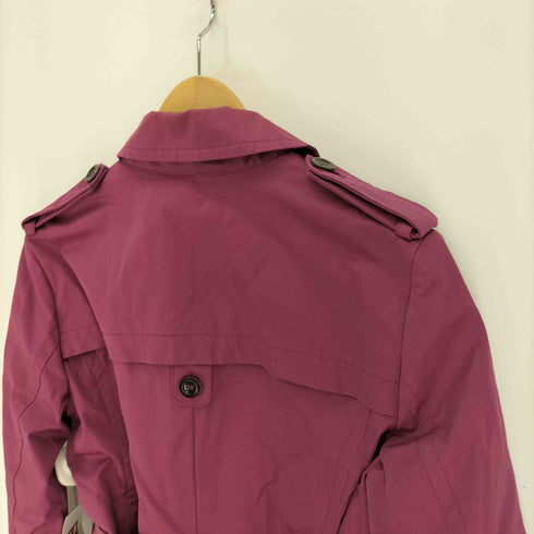 マックスマーラウィーケンドライン Max Mara WEEKEND LINE レザー コットン ウエストベルト トレンチ コート レディース JPN:40