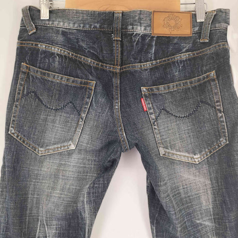 トルネードマート TORNADO MART 加工デニムフレアパンツ ベルボトム メンズ JPN:M