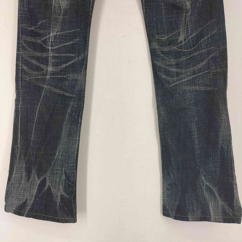 トルネードマート TORNADO MART 加工デニムフレアパンツ ベルボトム メンズ JPN:M