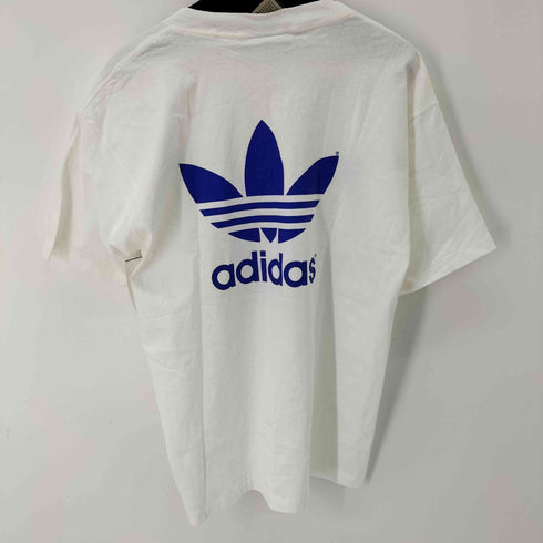 アディダス adidas 90s USA製 万国旗タグ トレフォイルロゴプリントクルーネックTシャツ シングルステッチ メンズ import:L