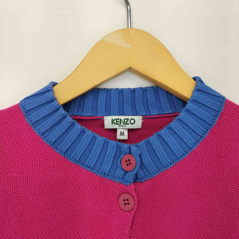 ケンゾー KENZO タイガーロゴ 鹿の子カーディガン レディース M