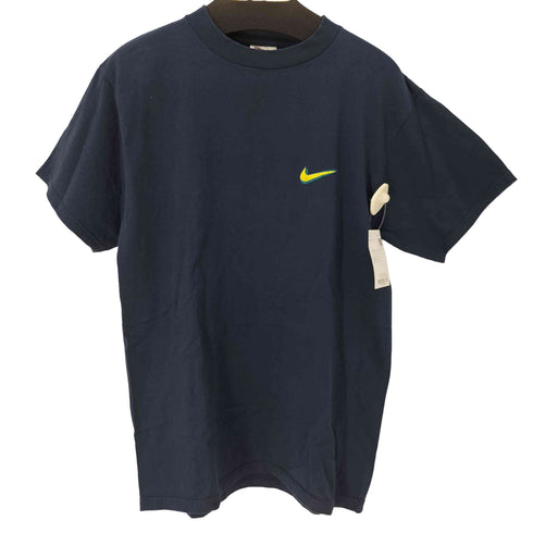 ナイキ NIKE 90s USA製 スウォッシュロゴプリントクルーネックTシャツ シングルステッチ メンズ import:M