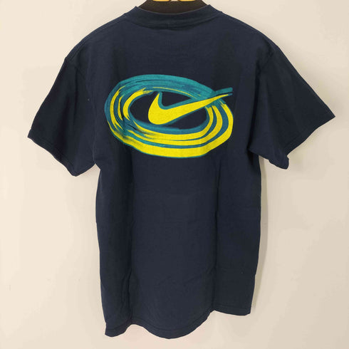 ナイキ NIKE 90s USA製 スウォッシュロゴプリントクルーネックTシャツ シングルステッチ メンズ import:M
