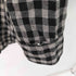 Policy STUDIO レーヨンリネン混 ワンポケットL/Sバンドカラーチェックシャツ メンズ import:L