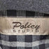 Policy STUDIO レーヨンリネン混 ワンポケットL/Sバンドカラーチェックシャツ メンズ import:L