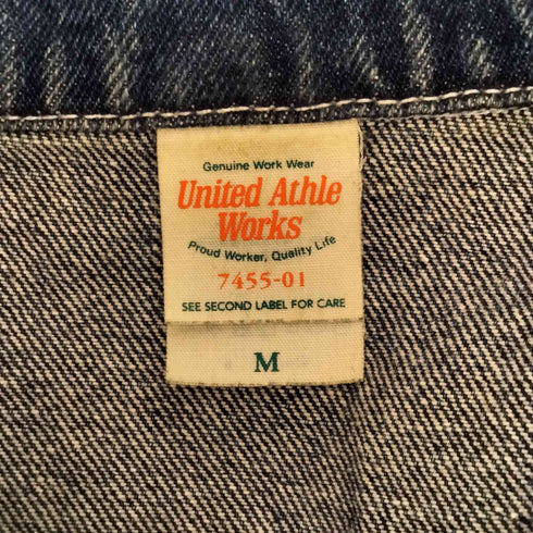 ユナイテッドアスレ UNITED ATHLE works デニムカバーオール バックプリント TMD genuine design メンズ JPN:M