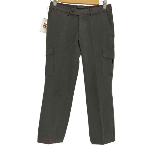 エトネ Etonne MICROTEX 英国製 センタープレス コットン カーゴ パンツ メンズ S(76)