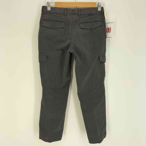 エトネ Etonne MICROTEX 英国製 センタープレス コットン カーゴ パンツ メンズ S(76)