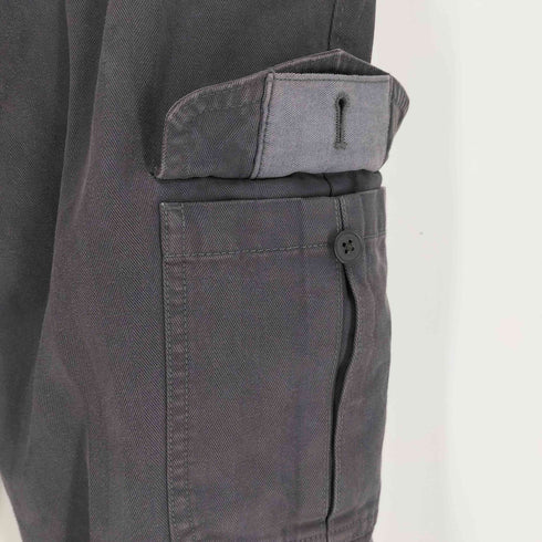 エトネ Etonne MICROTEX 英国製 センタープレス コットン カーゴ パンツ メンズ S(76)