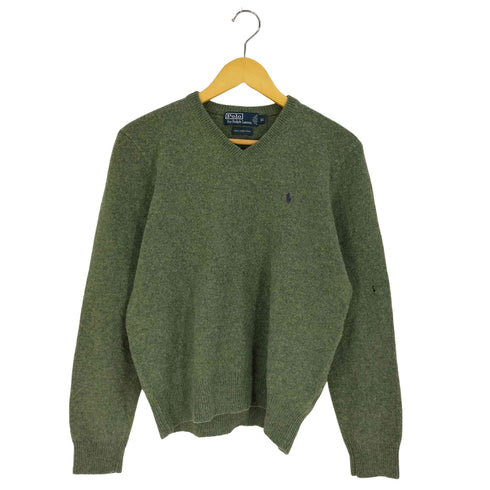 ポロバイラルフローレン Polo by RALPH LAUREN ポニー刺繍 Vネック ウールニット メンズ import:XL