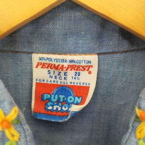シアーズ Sears 70S PUT-ON SHOP リメイク シャンブレーシャツ レディース 20