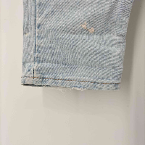 ゲス GUESS 90s USA製 5Pボタンフライテーパードデニム アイスウォッシュ メンズ JPN:2