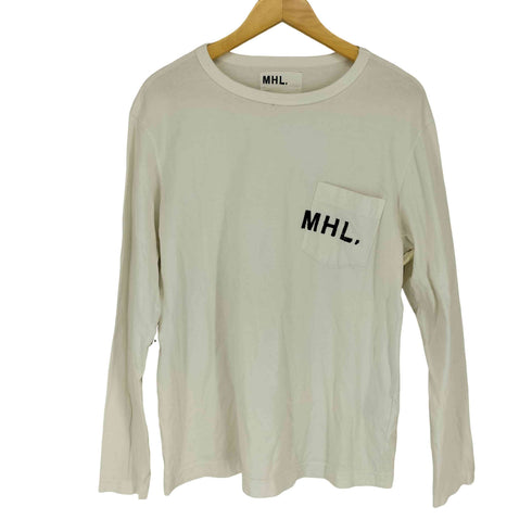 エムエイチエル MHL. ロゴプリント LS POCKET TEE メンズ JPN:L