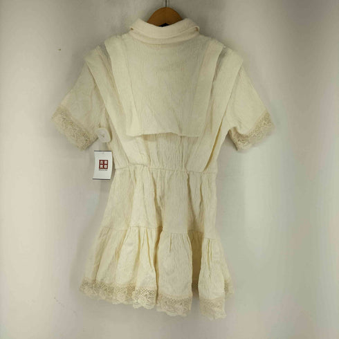 FUSSED URBAN COLLECTION 楊柳柄 S/S シャツワンピース レディース