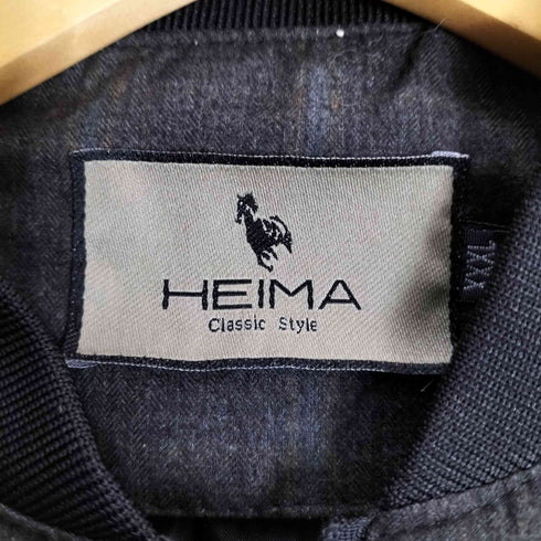 HEIMA シャドーチェック ブルゾンジャケット メンズ XXXL