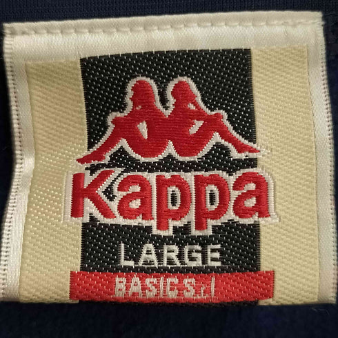 カッパ Kappa 90s ロゴ刺繍 ラインロゴ トラックジャケット トラックパンツ ジャージ セットアップ メンズ import:L